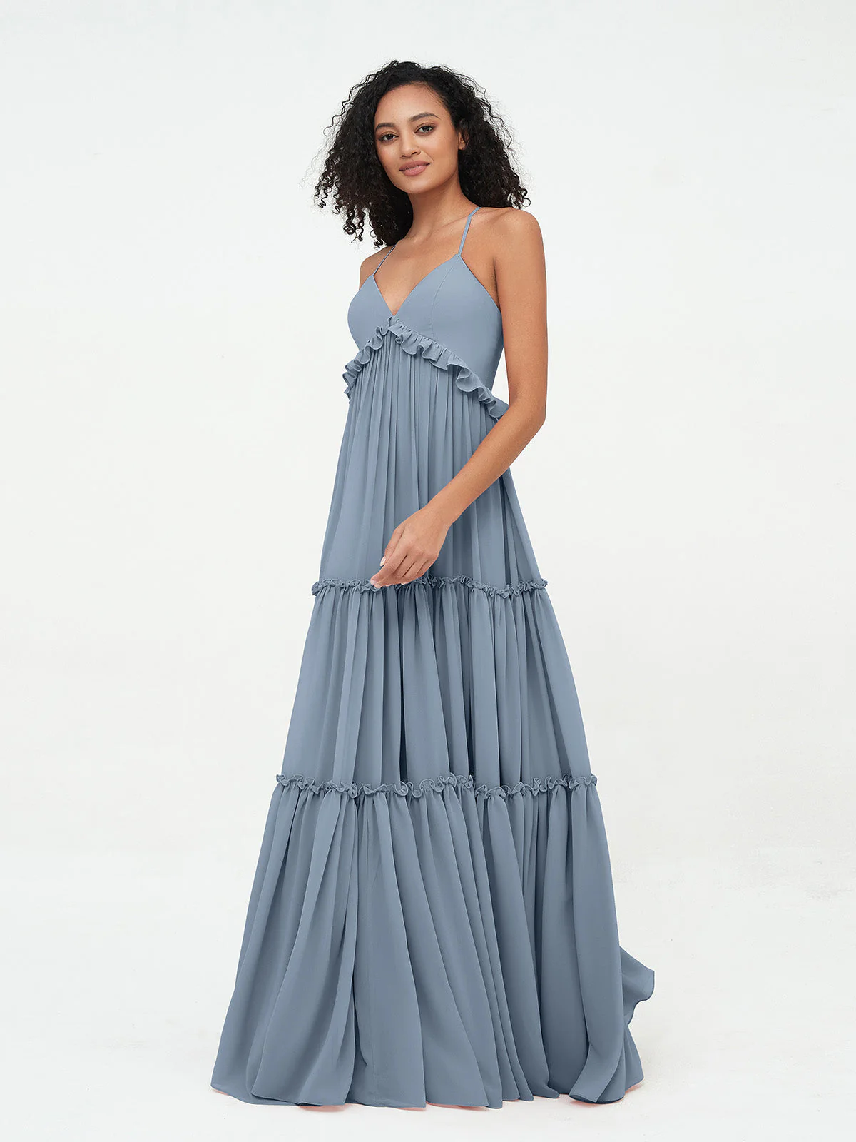 Deep Sweetheart Neck Empire Boho Dresses Clearance - Image 3